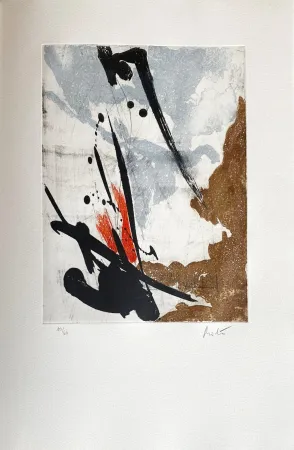 Engraving Miotte - Près des murs