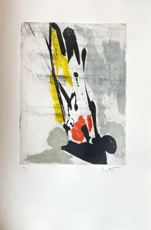 Engraving Miotte - Près des murs