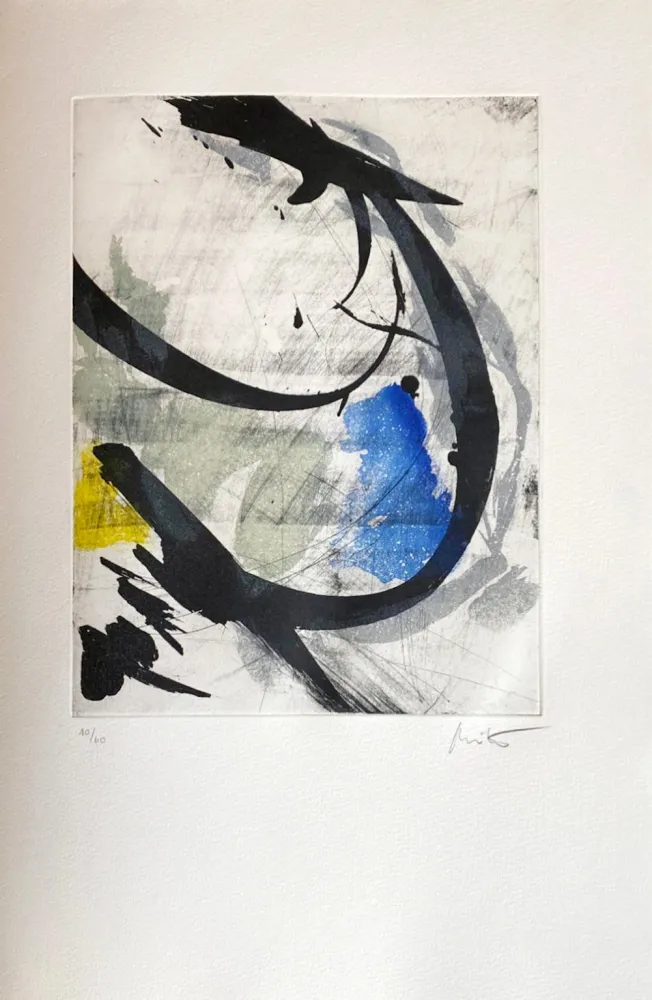 Engraving Miotte - Près des murs