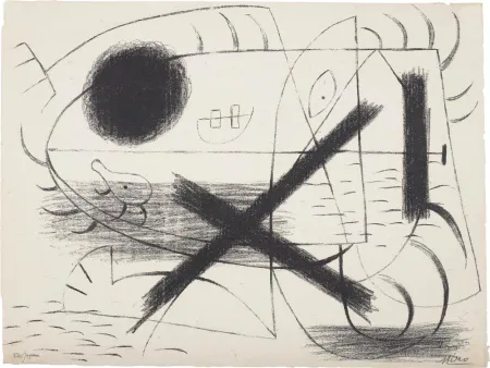 Lithograph Miró - 1 (First Lithographic piece ever known)