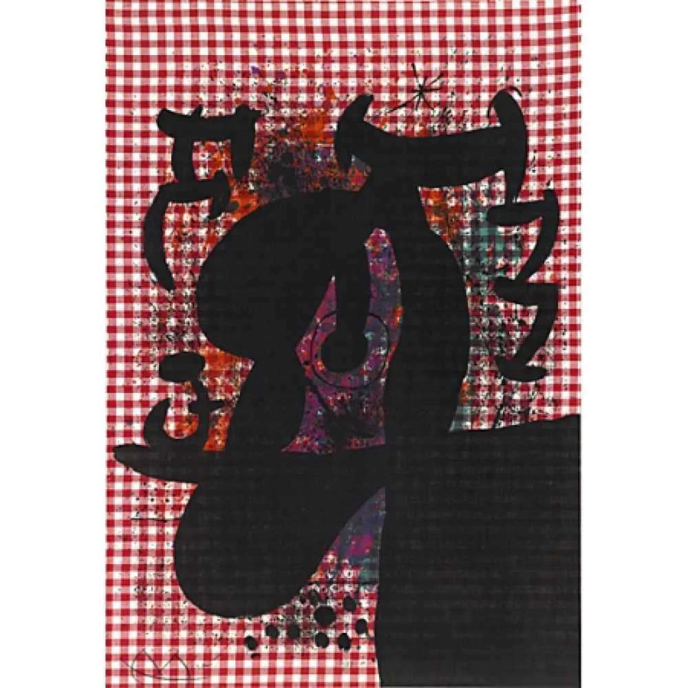 Lithograph Miró - A Baquarol (The Bather) 