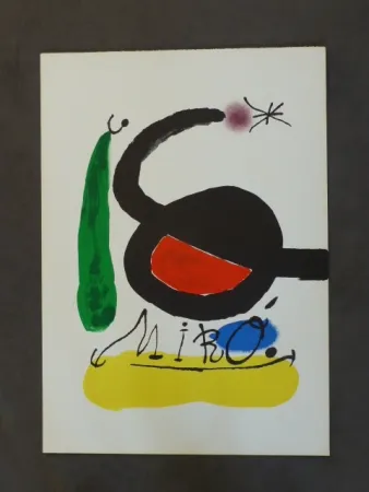 Lithograph Miró - Affiche avant la lettre pour DLM 164/165