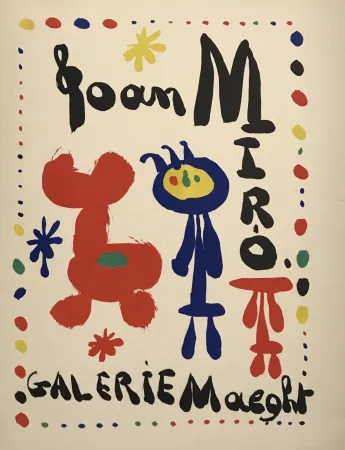 Lithograph Miró - Affiche Exposition (Galerie Maeght)