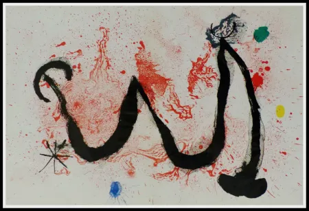 Lithograph Miró (After) - LA DANSE DU FEU