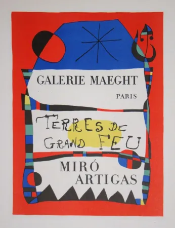 Lithograph Miró (After) - Terres de Grand Feu