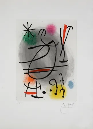 Lithograph Miró - Caillou, 1978 - Hand-signed