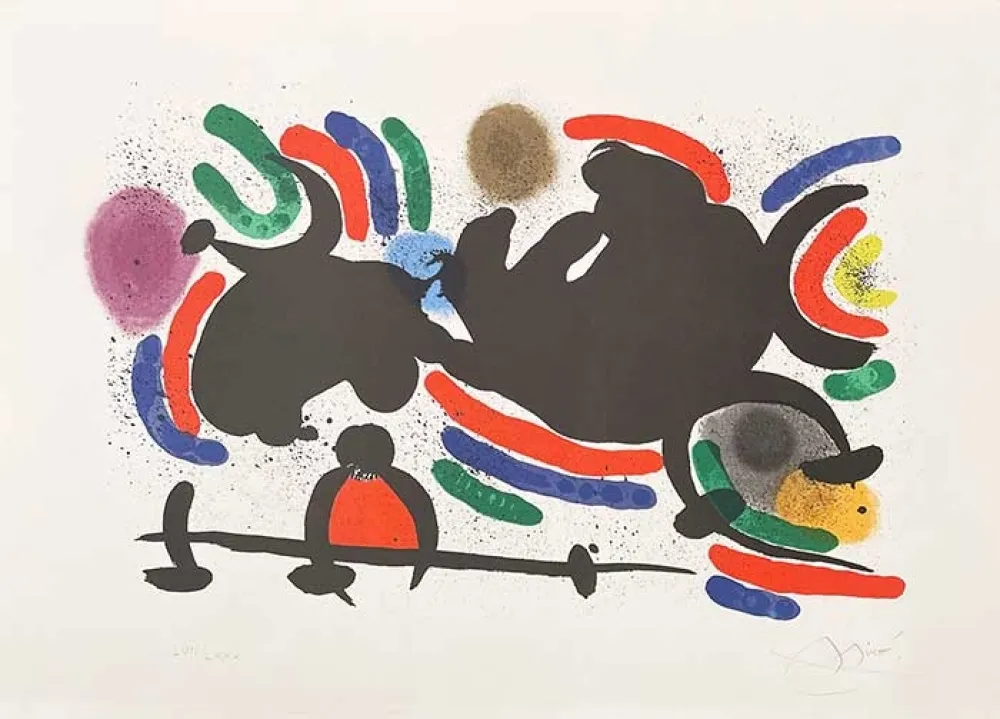 Lithograph Miró - Composition
