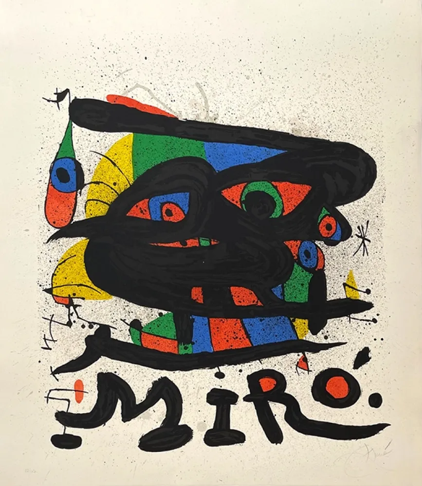 Lithograph Miró - Composition