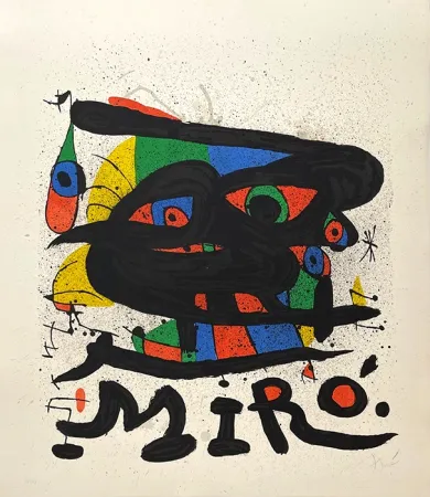 Lithograph Miró - Composition