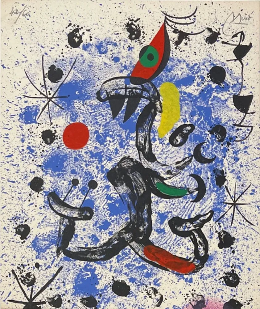 Lithograph Miró - Composition