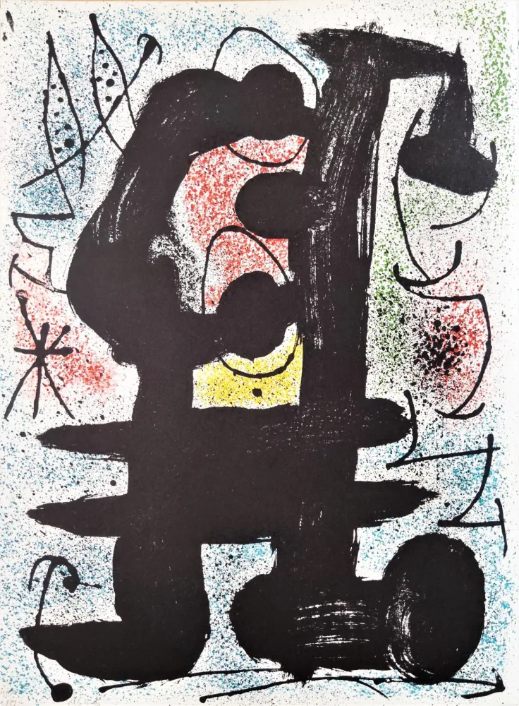 Lithograph Miró - Composition