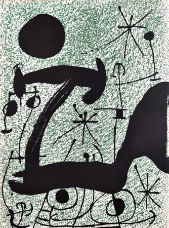 Lithograph Miró - Composition