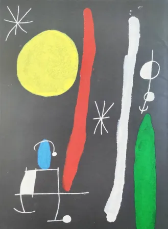 Lithograph Miró - Composition