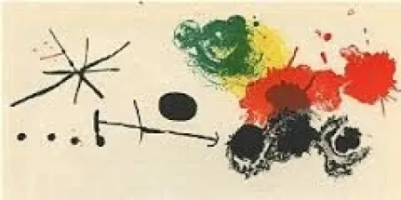 Lithograph Miró - Composition