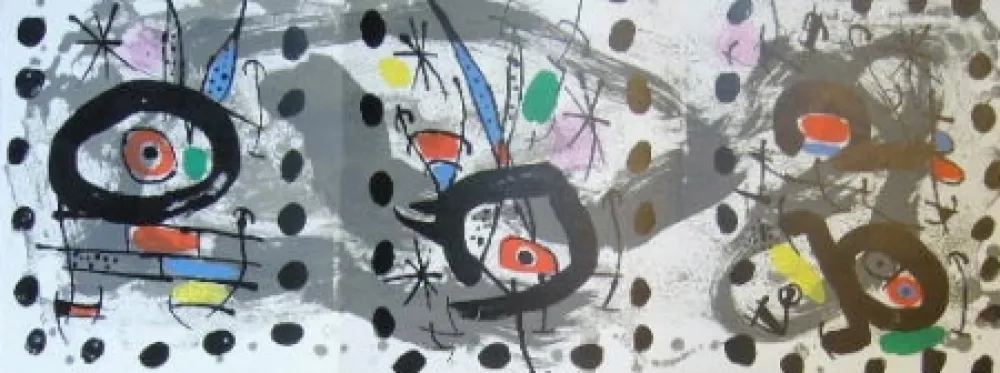 Lithograph Miró - Composition