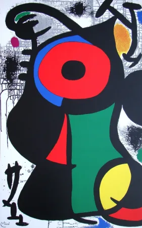 Screenprint Miró - Composition abstrait