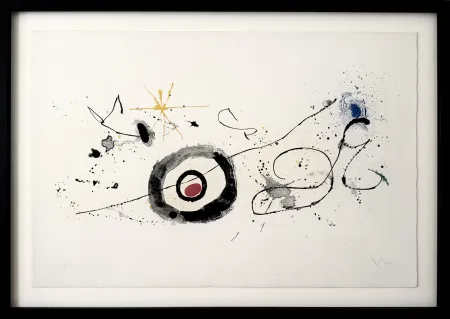 Lithograph Miró - Crossing the Mirror