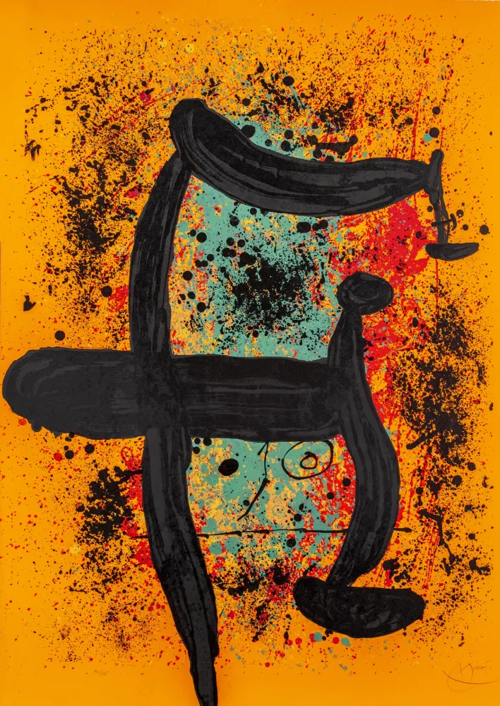 Lithograph Miró - Cueilleuse d'oranges (La) 