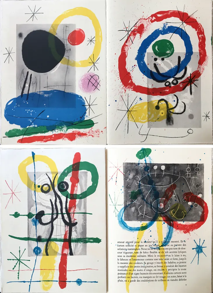Illustrated Book Miró - DERRIÈRE LE MIROIR N°151-152. MIRO. CARTONS. Mai 1965.