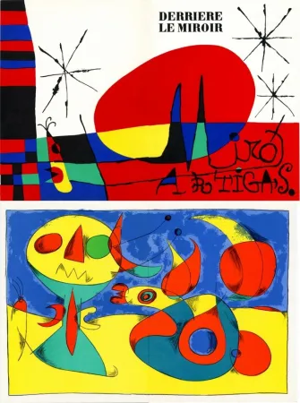 Illustrated Book Miró - Derrière Le Miroir n°87-88-89. MIRÓ ARTIGAS: Terres de grand feu. 3 LITHOGRAPHIES ORIGINALES. 1956.