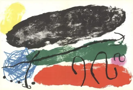 Lithograph Miró - Derrière Le Miroir, Nº 119