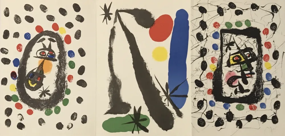Lithograph Miró - Dibujos y Litografias From Papeles de Son Armadans in the Collection of Juan de Juanes