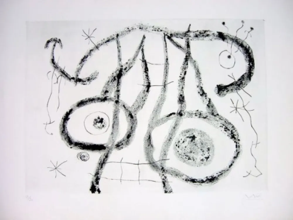 Drypoint Miró - EL AGUADOR V