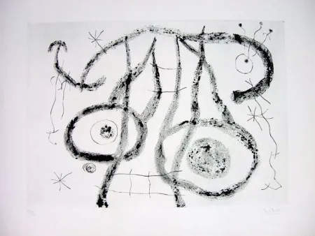 Drypoint Miró - EL AGUADOR V