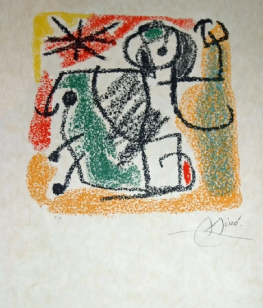Lithograph Miró - Essences de la terra