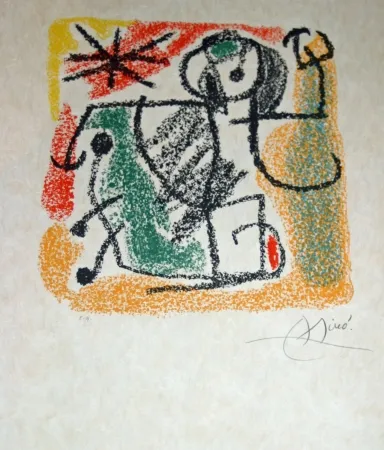Lithograph Miró - Essences de la terra