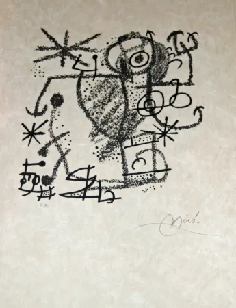 Lithograph Miró - Essences de la terra