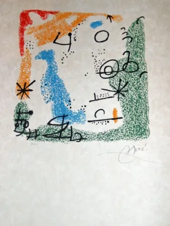 Lithograph Miró - Essences de la terra