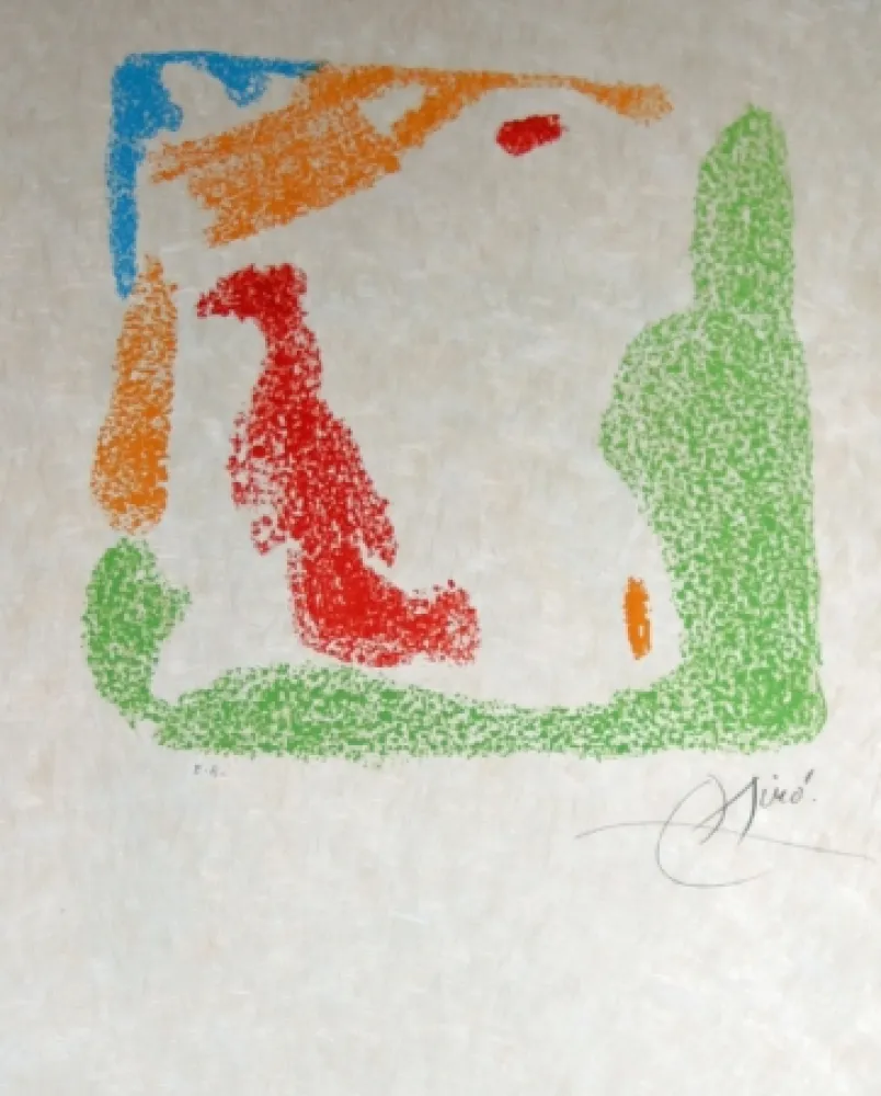 Lithograph Miró - Essences de la terra