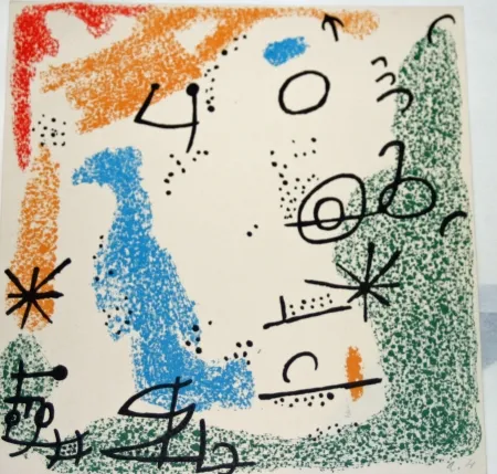 Lithograph Miró - Essences de la terra