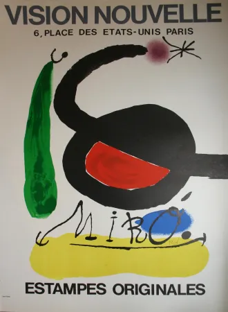 Lithograph Miró - ' Estampes Originales ' - Galerie Vision Nouvelle