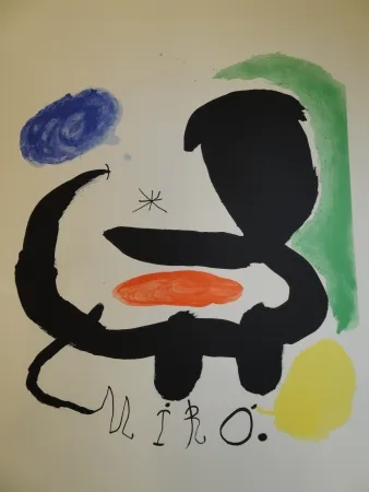 Lithograph Miró - Exhibition 