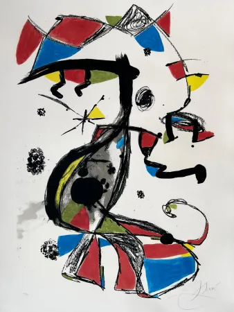 Lithograph Miró - Festa Major 