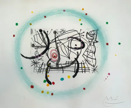 Aquatint Miró - Fissures