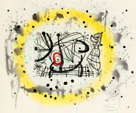 Etching Miró - Fissures