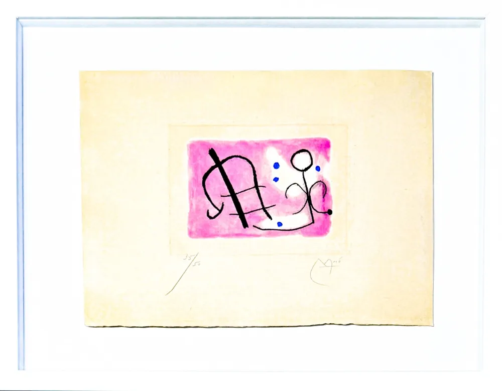 Etching And Aquatint Miró - Fusées