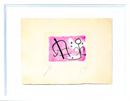 Etching And Aquatint Miró - Fusées