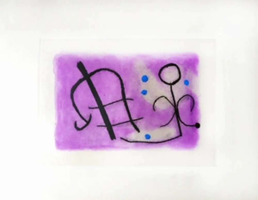 Etching Miró - Fusées