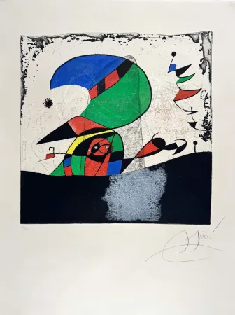 Engraving Miró - Gaudi IV 