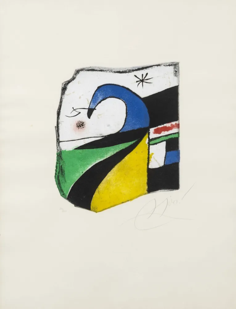 Etching Miró - Gaudí X