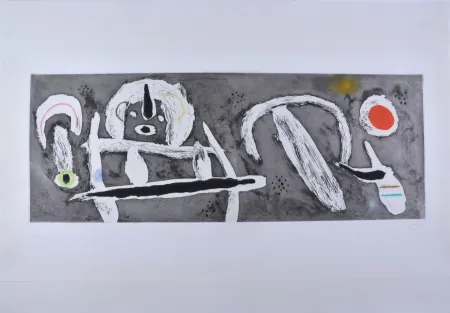 Etching And Aquatint Miró - Grand Vent 