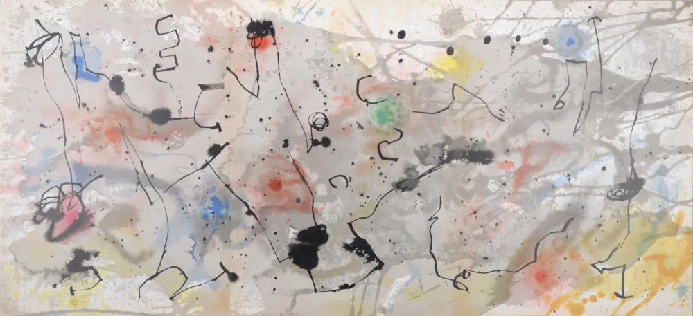 Lithograph Miró - Graphismes (A), 1961 - Triptych