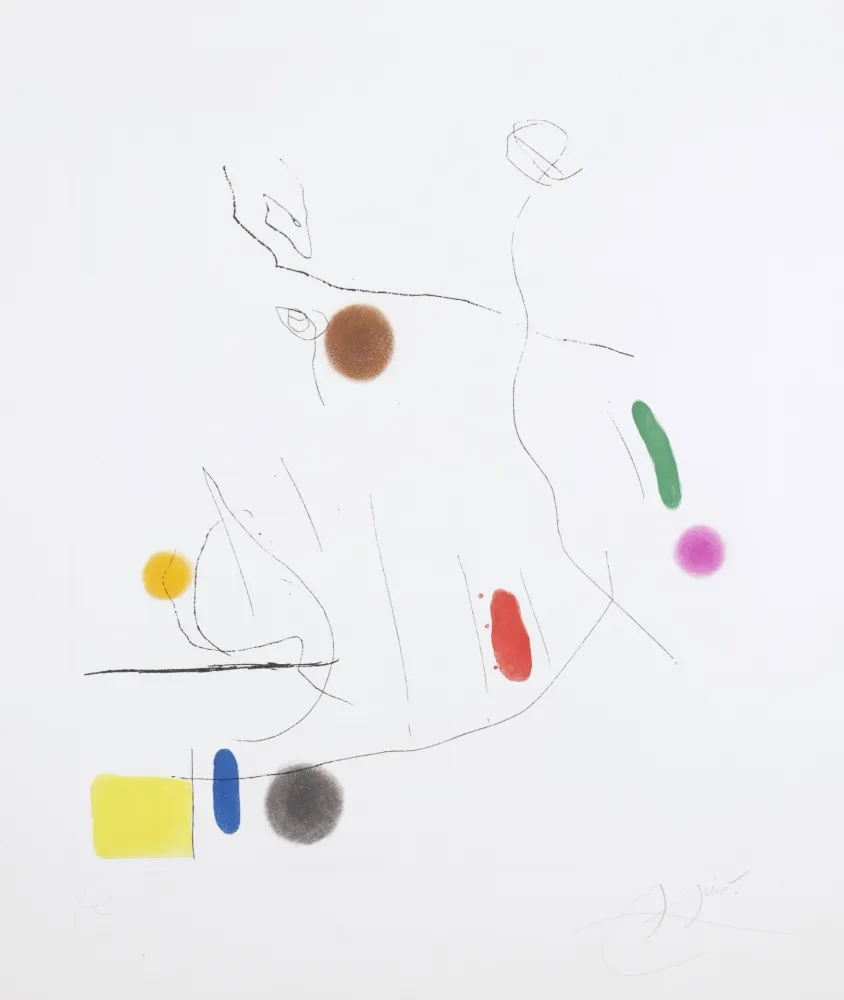 Aquatint Miró -  Gravé sur le Givre I