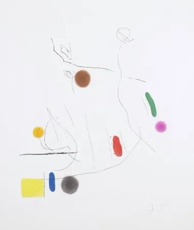 Aquatint Miró -  Gravé sur le Givre I