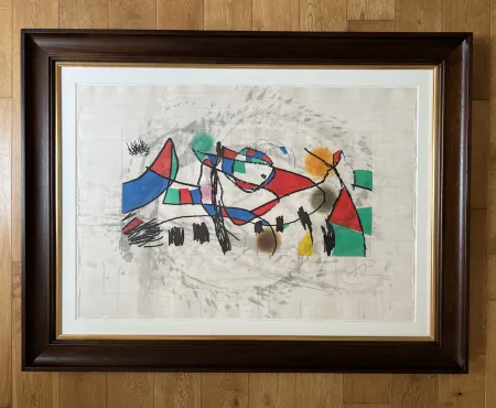 Etching And Aquatint Miró - Gravures pour une Exposition (Plate 1)