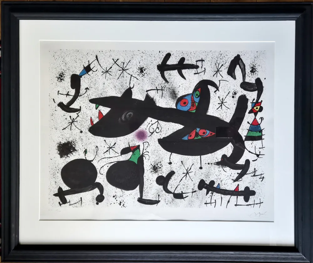 Lithograph Miró - Homenatge a Joan Prats 